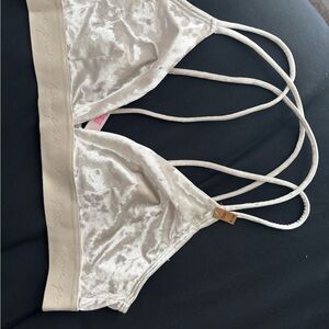 Victoria's Secret Cream Velvet Bralette